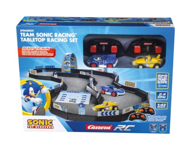 Carrera R/C Car: Team Sonic Racing™ Mini RC - 1:43 Tabletop Racing Set (370430021) - Image 3