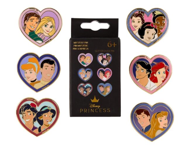 Loungefly Disney: Princess & Prince Mystery Pins (WDPN3788-EA)