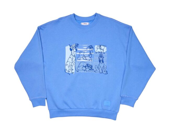 Loungefly Disney: Dogs & Cats Oversized Crewneck Sweatshirt (M)(WDSWC0001M)