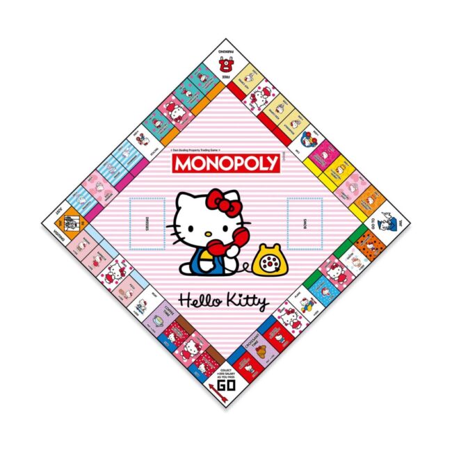 Winning Moves: Monopoly - Hello Kitty Board Game (English Language) (WM04863-EN1) - Image 3