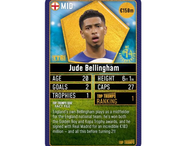 Winning Moves: Top Trumps - World Football Stars 2024 The Top 200 Pack 1 - Card Game (WM04707-EN1) - Image 3