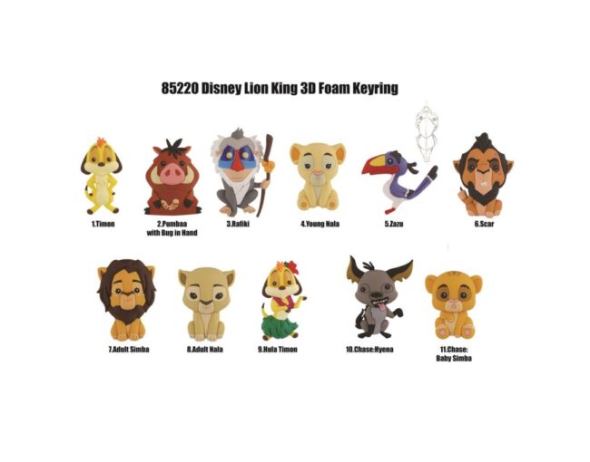 Monogram Disney: The Lion King (Blind Bag/Random) 3D Foam Bag Clips Figures - Image 3