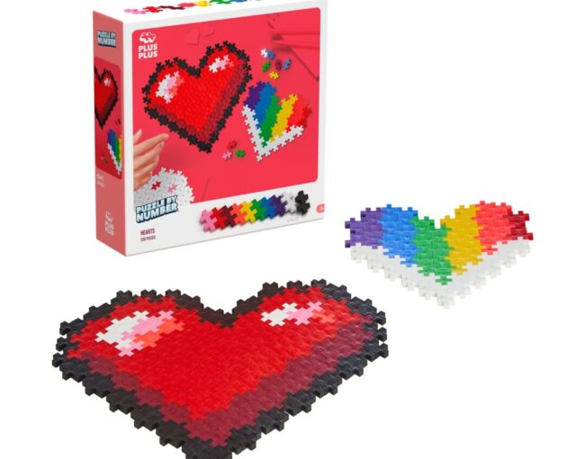 Giochi Preziosi Plus-Plus: Puzzle By Number / Hearts 250 Κομμάτια (PLS3911)