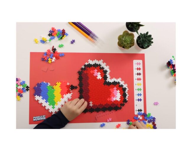 Giochi Preziosi Plus-Plus: Puzzle By Number / Hearts 250 Κομμάτια (PLS3911) - Image 3