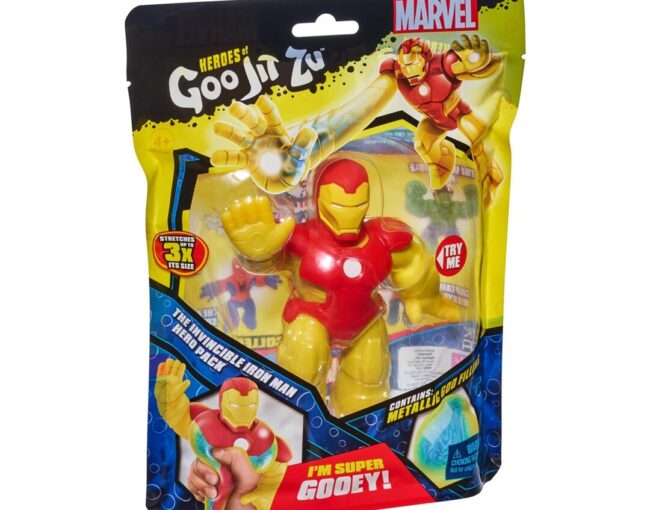 Giochi Preziosi Marvel: Heroes of Goo Jit Zu - The Invincible Iron Man Hero Pack (GJM06000) - Image 3