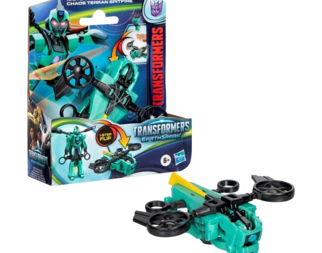Hasbro Transformers: Earthspark 1-Step Flip Changer - Spitfire Action Figure (F8663)