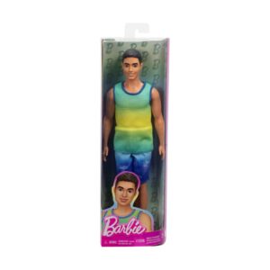 Mattel Barbie: Ken - Ombre Tank & Jean Shorts with Black Hair Doll Fashionistas (HYV00)