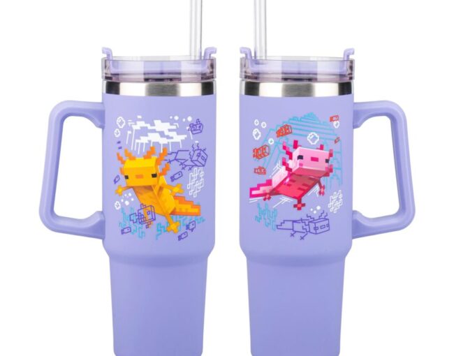 Paladone: Minecraft - Purple 900ml Multiway Travel Cup Straw (PP14948MCF) - Image 3