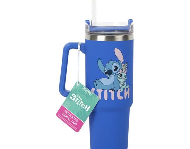Paladone: Stitch - Blue 900ml Multiway Travel Cup and Straw (PP14794LS)