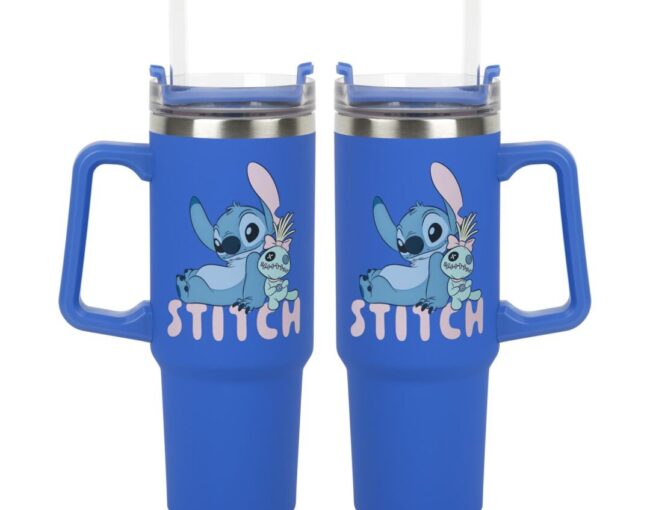 Paladone: Stitch - Blue 900ml Multiway Travel Cup and Straw (PP14794LS) - Image 2