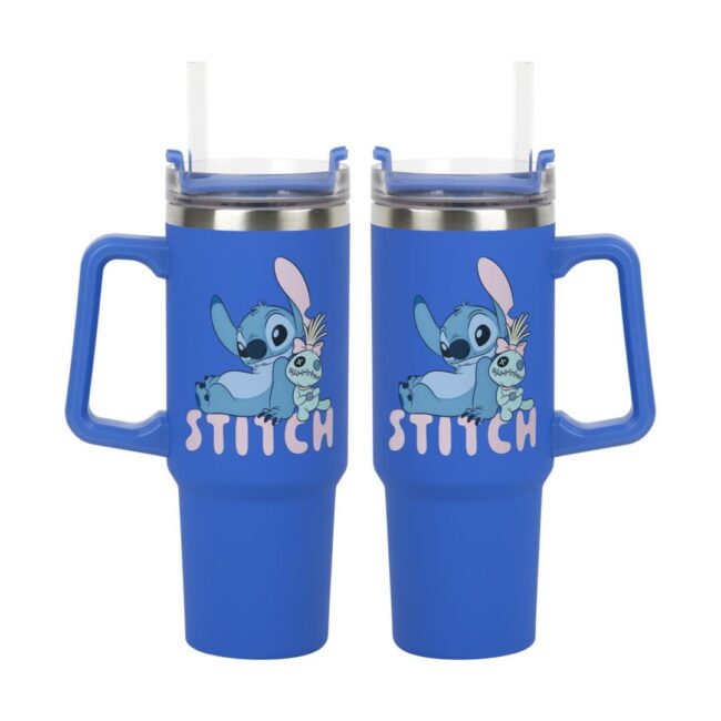 Paladone: Stitch - Blue 900ml Multiway Travel Cup and Straw (PP14794LS) - Image 2