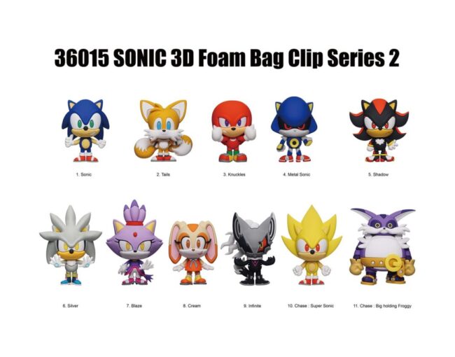 Monogram: Sonic (Blind Bag/Random) 3D Foam Bag Clips Figures - Image 3