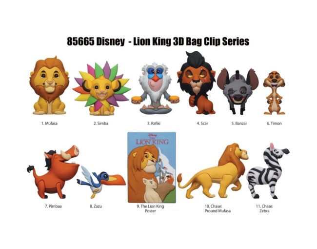 Monogram Disney: Lion King (Blind Bag/Random) 3D Foam Bag Clips Figures - Image 2