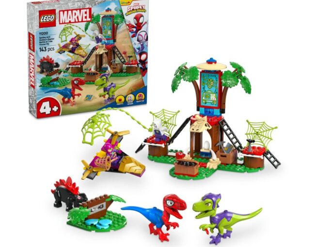 LEGO® Marvel: Spidey And His Amazing Friends - Spidey and Gobby’s Raptor Battle at Tree House HQ (11200)
