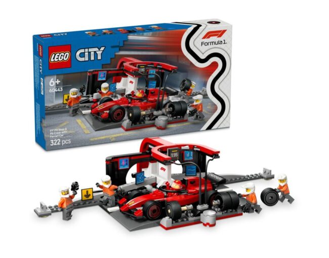 LEGO® City: F1® Pit Stop & Pit Crew with Ferrari Car (60443)
