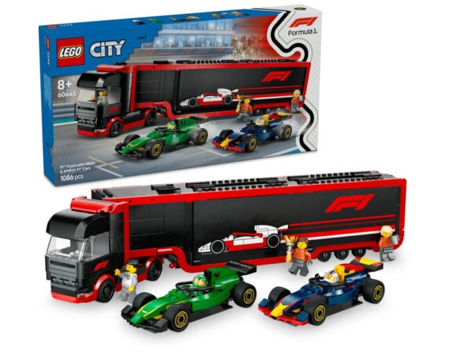 LEGO® City: F1® Truck with RB20 & AMR24 F1® Cars (60445)