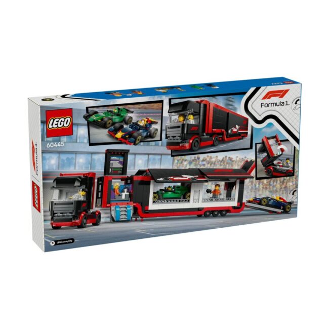 LEGO® City: F1® Truck with RB20 & AMR24 F1® Cars (60445) - Image 3