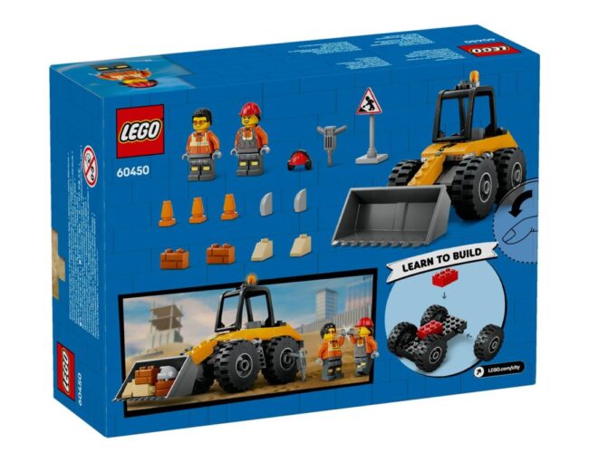 LEGO® City: Yellow Construction Wheel Loader (60450) - Image 3
