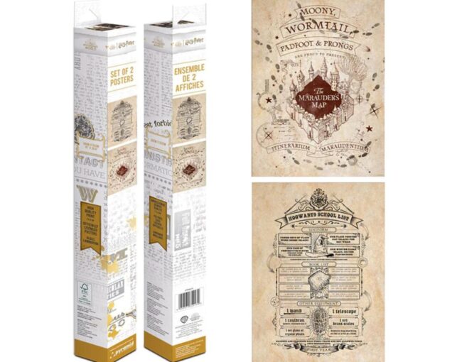 Pyramid: Harry Potter (Map And School List) Boxed Posters (52x38cm) (PPB35442)