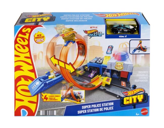 Mattel Hot Wheels Monster Trucks: City Σούπερ Αστυνομικό Τμήμα (JBM71)