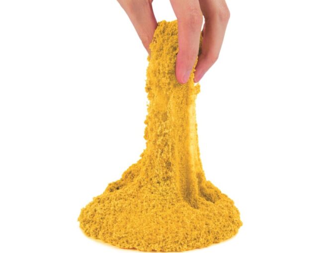 Spin Master Kinetic Sand - Neon Yellow Basic Sand 8oz box (20149739) - Image 3
