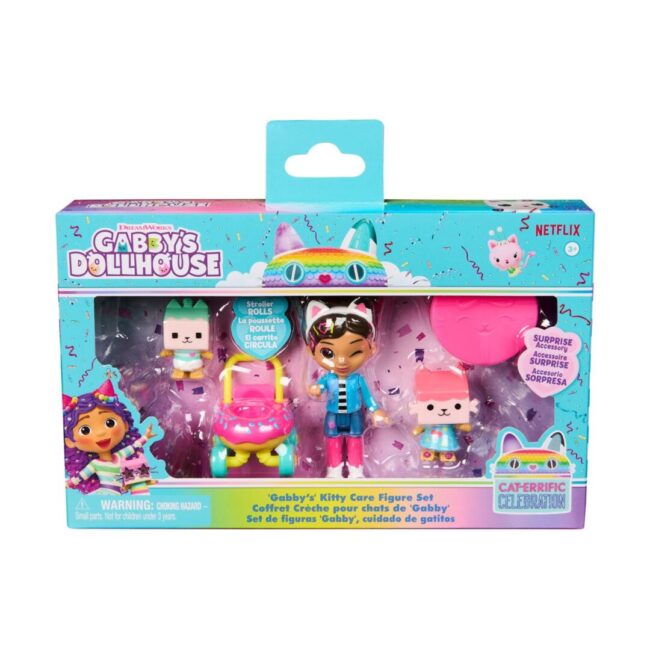 Spin Master Gabby's Dollhouse: Cat-Errific Celebration - 'Gabby's' Kitty Care Figure Set (6069425) - Image 2