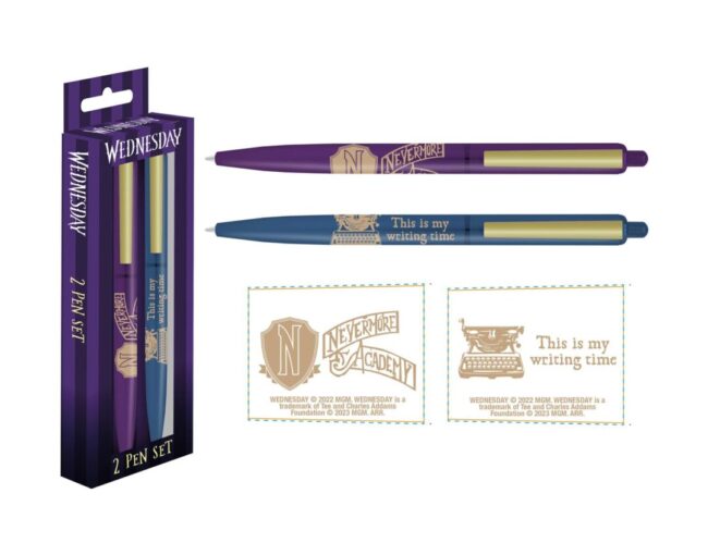 Pyramid: Wednesday - Nevermore 2 Pen Set (SR74439)
