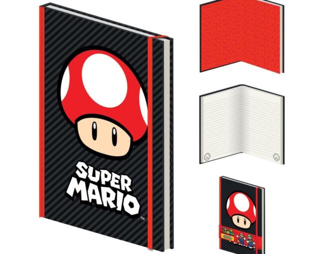 Pyramid Nintendo: Super Mario - Mushroom A5 Premium Notebook (SR74601)