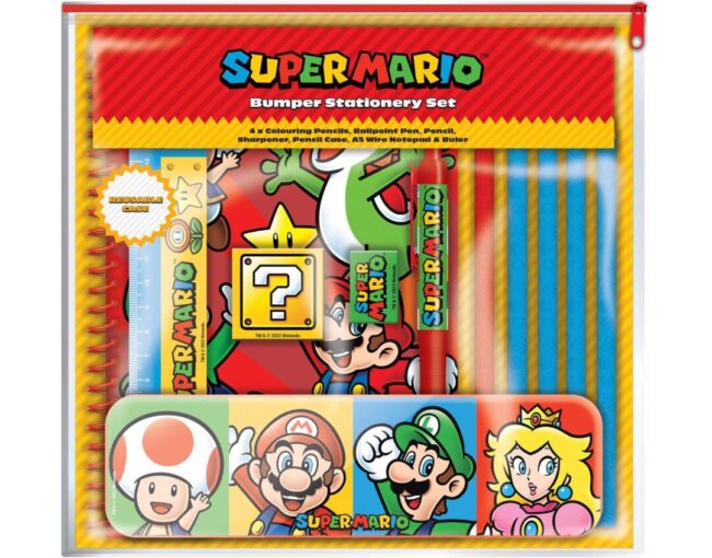 Pyramid Nintendo: Super Mario - Core Colour Block Bumper Stationery Set (SR74118)