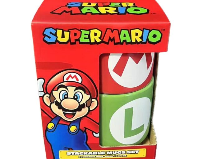 Pyramid Nintendo: Super Mario (Mario Luigi Initial) - Stackable Mugs Set (GP86738) - Image 3