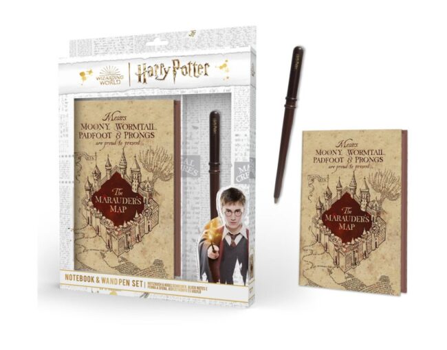Pyramid Harry Potter: The Marauder's Map - Premium Notebook & Wand Pen Set (SR74636)