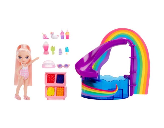 MGA Rainbow High: Littles Pool Day with Blush - Blush Parker Playset (522249)