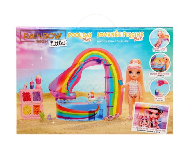 MGA Rainbow High: Littles Pool Day with Blush - Blush Parker Playset (522249) - Image 2