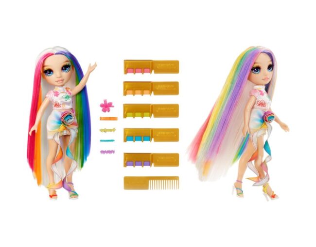 MGA Rainbow High: Design Studio Hair Chalk & Style - Amaya Raine 11” Doll (526780)