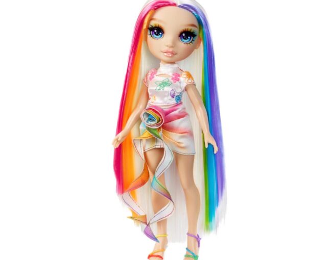 MGA Rainbow High: Design Studio Hair Chalk & Style - Amaya Raine 11” Doll (526780) - Image 2