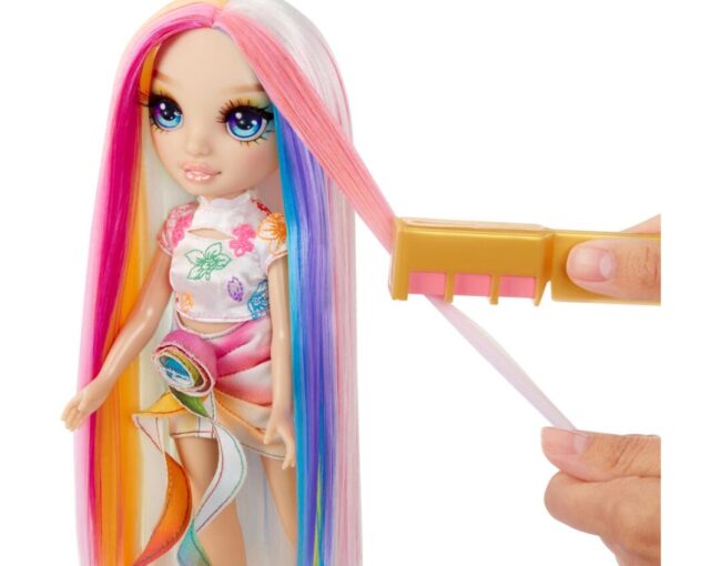 MGA Rainbow High: Design Studio Hair Chalk & Style - Amaya Raine 11” Doll (526780) - Image 3