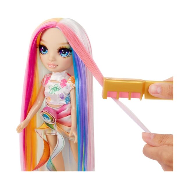 MGA Rainbow High: Design Studio Hair Chalk & Style - Amaya Raine 11” Doll (526780) - Image 3
