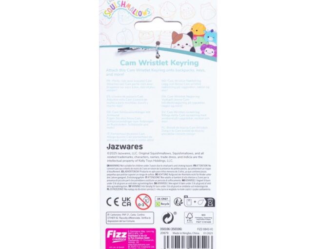 Fizz Squishmallows - Cam Wristlet Keyring in CDU (350106) - Image 3