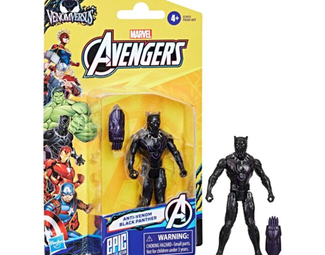 Hasbro Marvel Avengers: Venom Versus - Anti-Venom Black Panther Action Figure (G1815) - Image 3