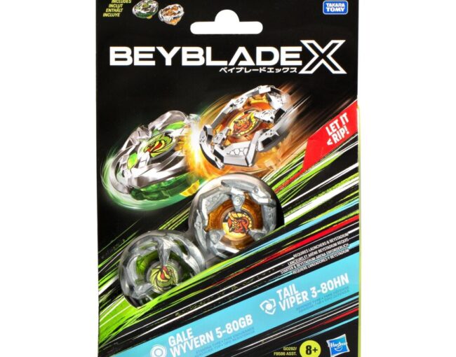 Hasbro Bey Blade X:  Dual Pack -  Gale Wyvern Tail Viper (G0282) - Image 3