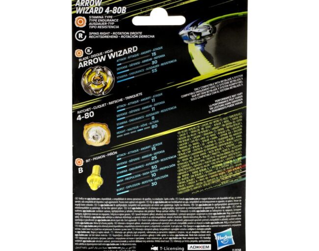 Hasbro Bey Blade X: Starter Pack Top - Arrow Wizard Stamina (F9582) - Image 3