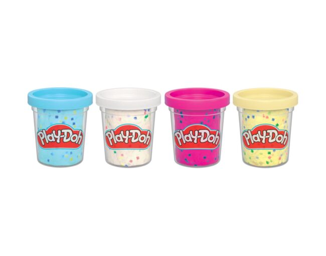 Hasbro Play-Doh®: Specialty Compound - Confetti Fun 4 Pack (G1736)