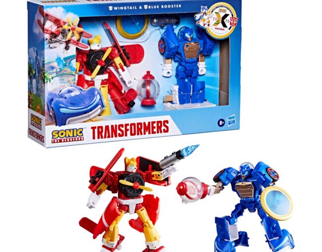 Hasbro Fans Transformers x Sonic - Wingtail & Blue Booster 2-Pack Φιγούρες Δράσης (13cm) (G0713)
