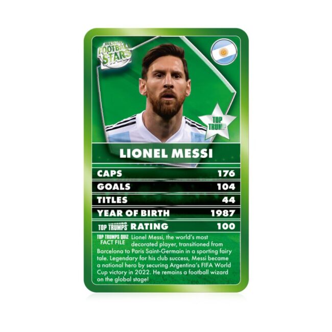Winning Moves Top Trumps Specials: World Football Stars - Card Game (English Language) (WM04533-EN1-6) - Image 3