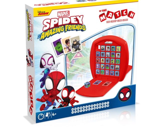 Winning Moves Top Trumps Match: Marvel - Spidey & His Amazing Friends Τhe Crazy Cube Game (English Language) (WM04798-ML1-6)