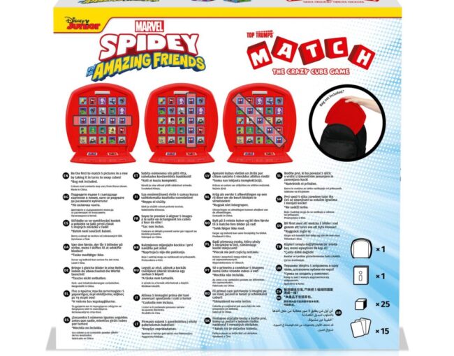 Winning Moves Top Trumps Match: Marvel - Spidey & His Amazing Friends Τhe Crazy Cube Game (English Language) (WM04798-ML1-6) - Image 3
