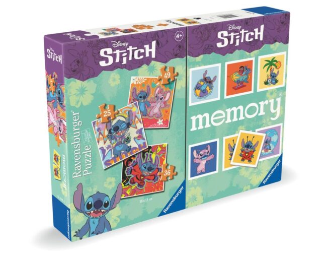 Ravensburger Memory® + 3 Puzzle: Disney - Stitch (24695) - Image 2