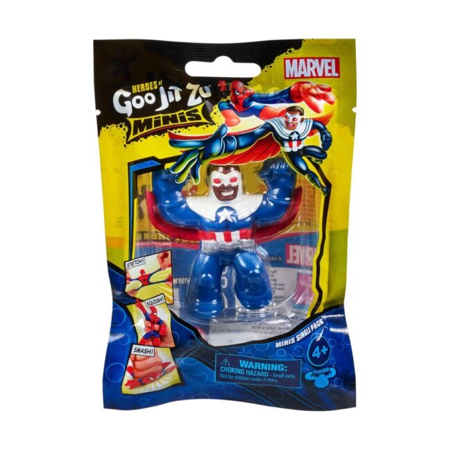 Giochi Preziosi Marvel: Heroes of Goo Jit Zu Minis - Captain America-Sam Wilson (GJM00100) - Image 2