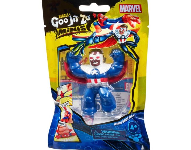 Giochi Preziosi Marvel: Heroes of Goo Jit Zu Minis - Captain America-Sam Wilson (GJM00100) - Image 3