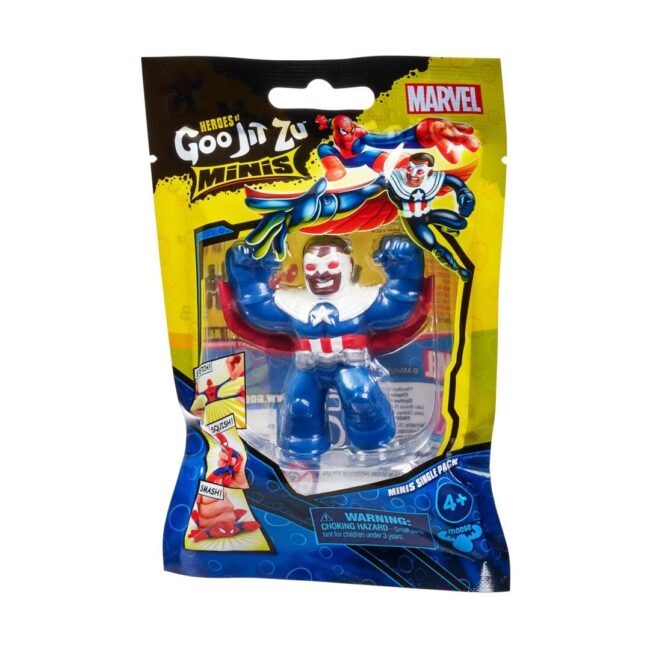 Giochi Preziosi Marvel: Heroes of Goo Jit Zu Minis - Captain America-Sam Wilson (GJM00100) - Image 3